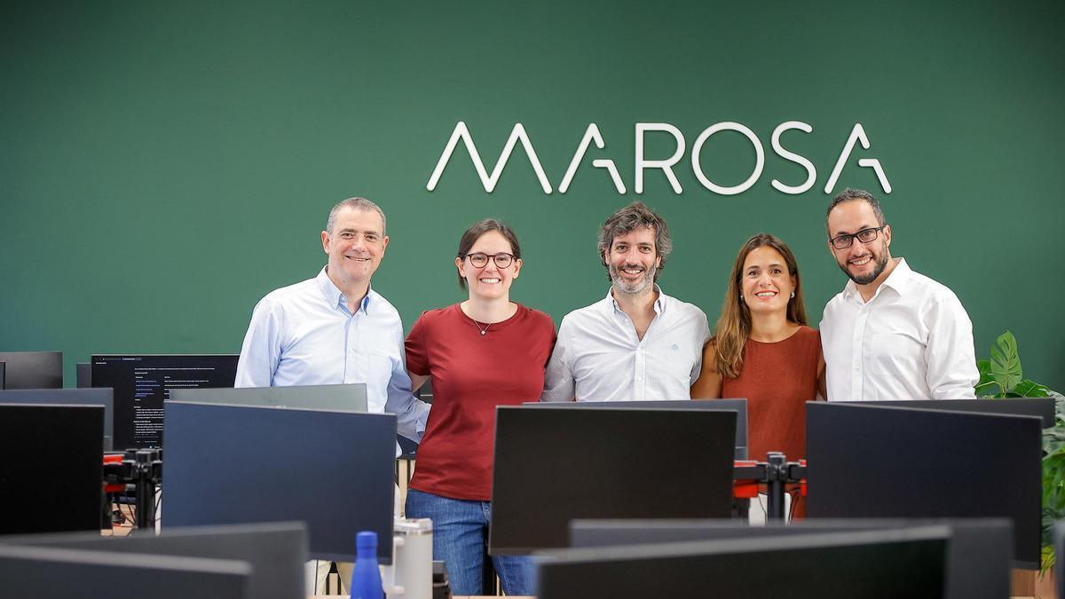 De izquierda a derecha, Tomas Font Zapater (WK), Maria Joao Montenegro (WK), Pedro Pestana da Silva (Marosa), Alejandra Lasa Saracibar (Marosa) y Alberto de Benito Aznar (WK).