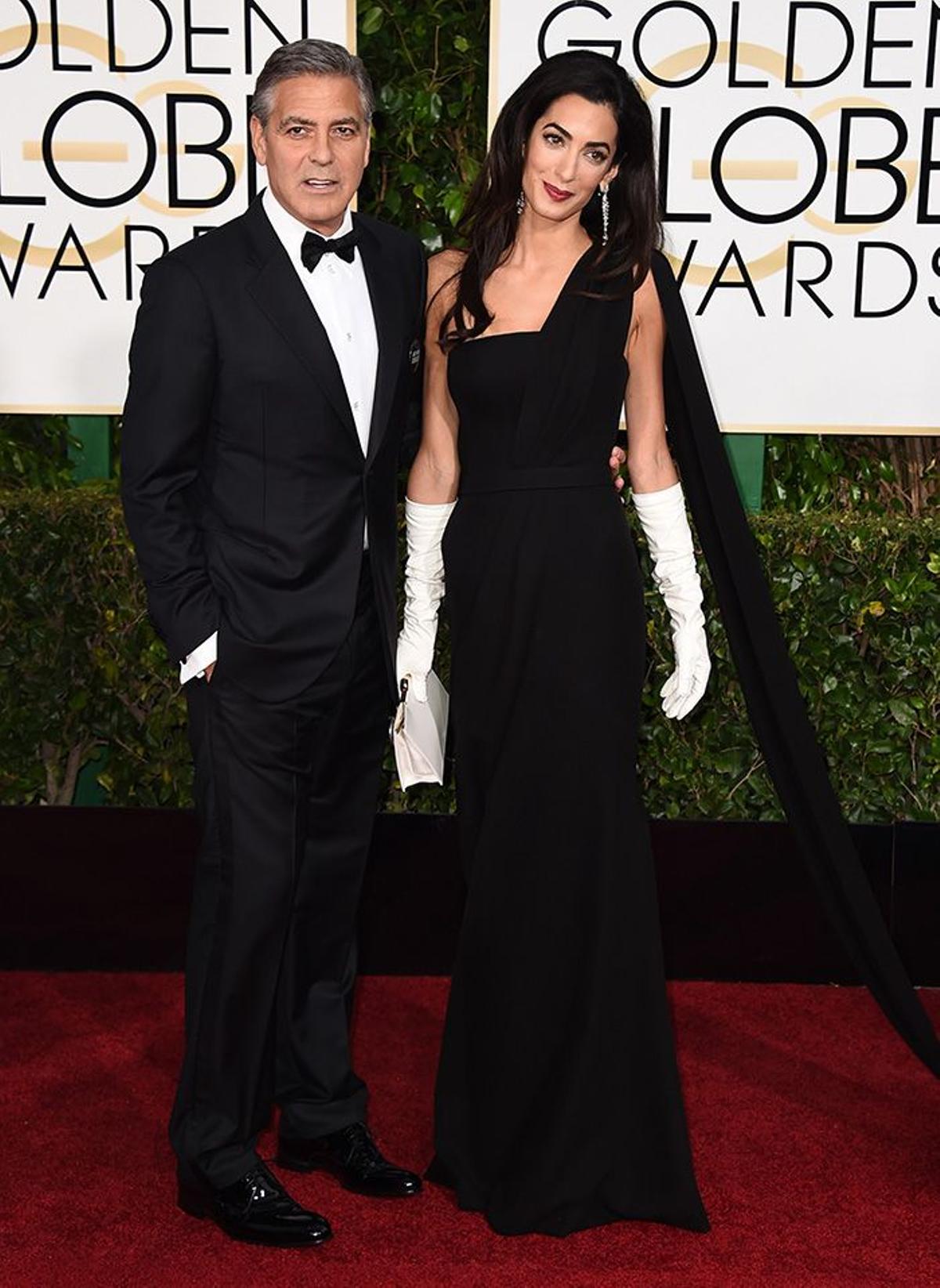 Globos de oro 2015, George Clooney y Amal Clooney