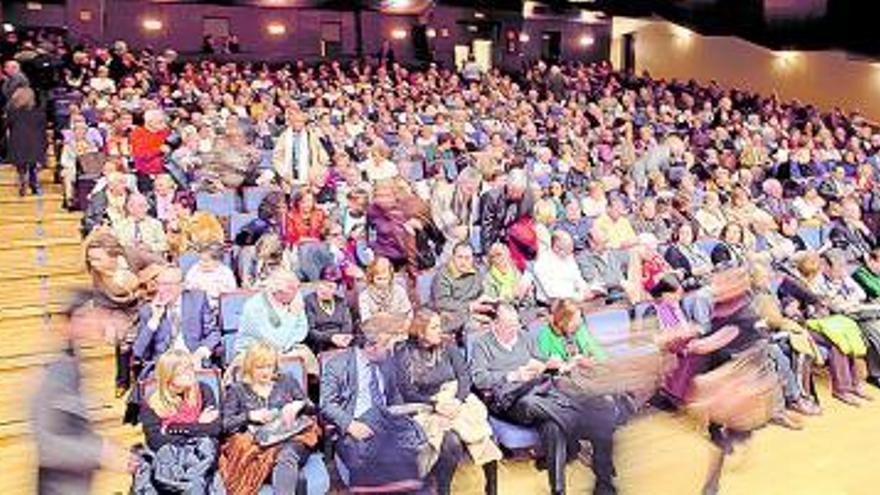 El público que llenó la sala principal del Auditorio.