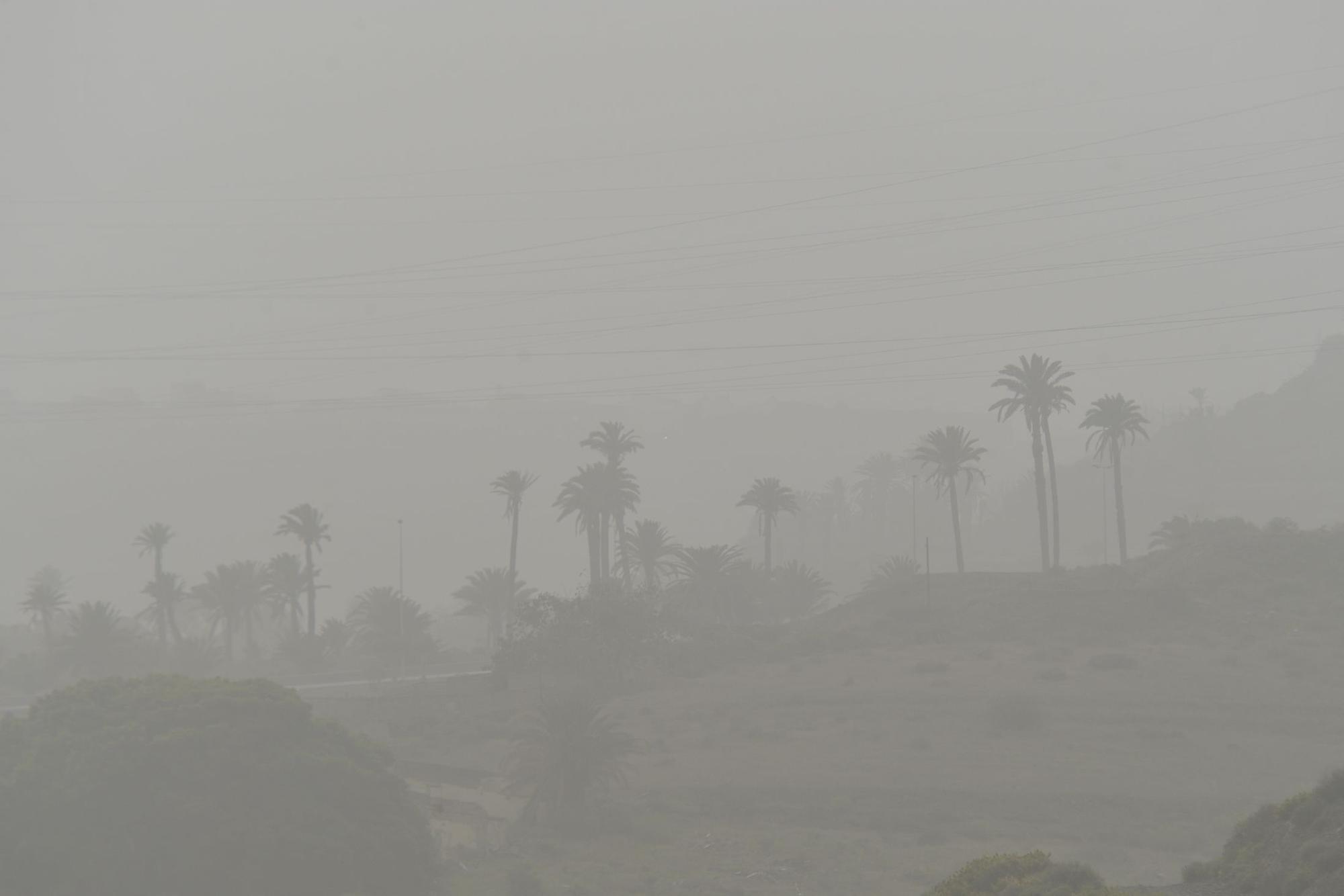 Calima sobre Gran Canaria