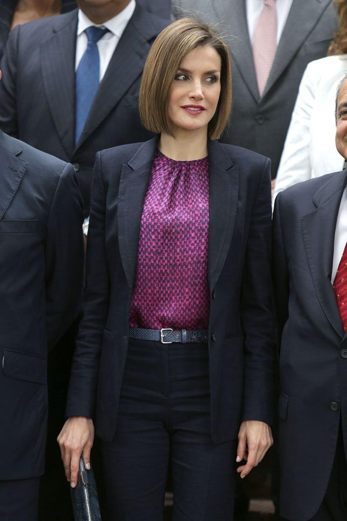 Doña Letizia Ortiz fiel a su estilo formal