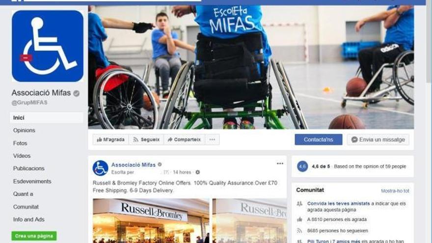 Mifas detecta un intent d&#039;estafa amb un anunci al seu Facebook