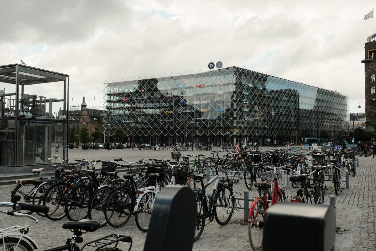 Aparcamiento para bicicletas en Copenague.