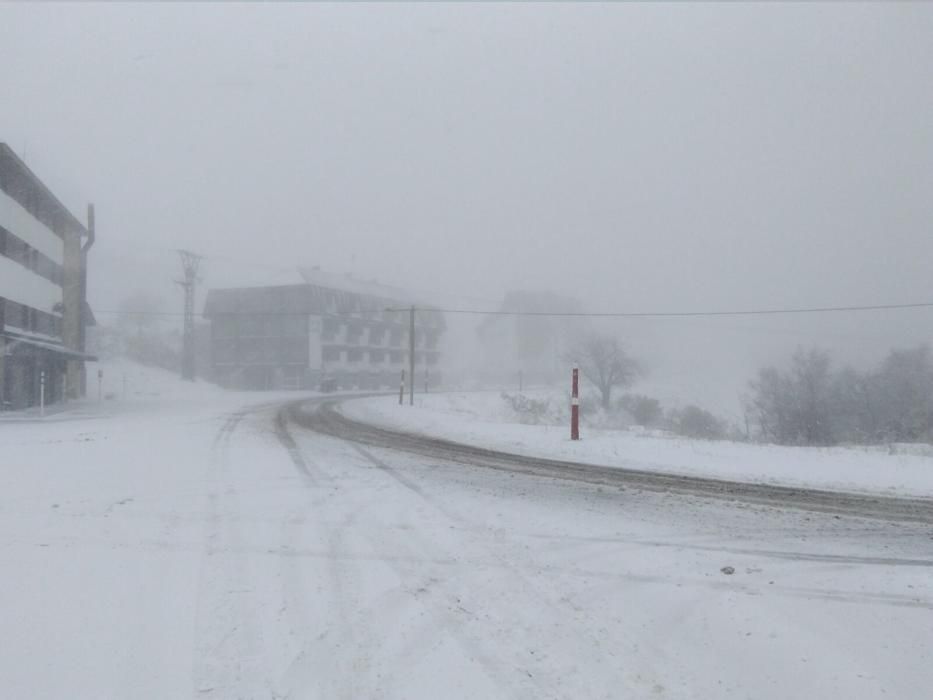 Temporal de nieve en Pajares