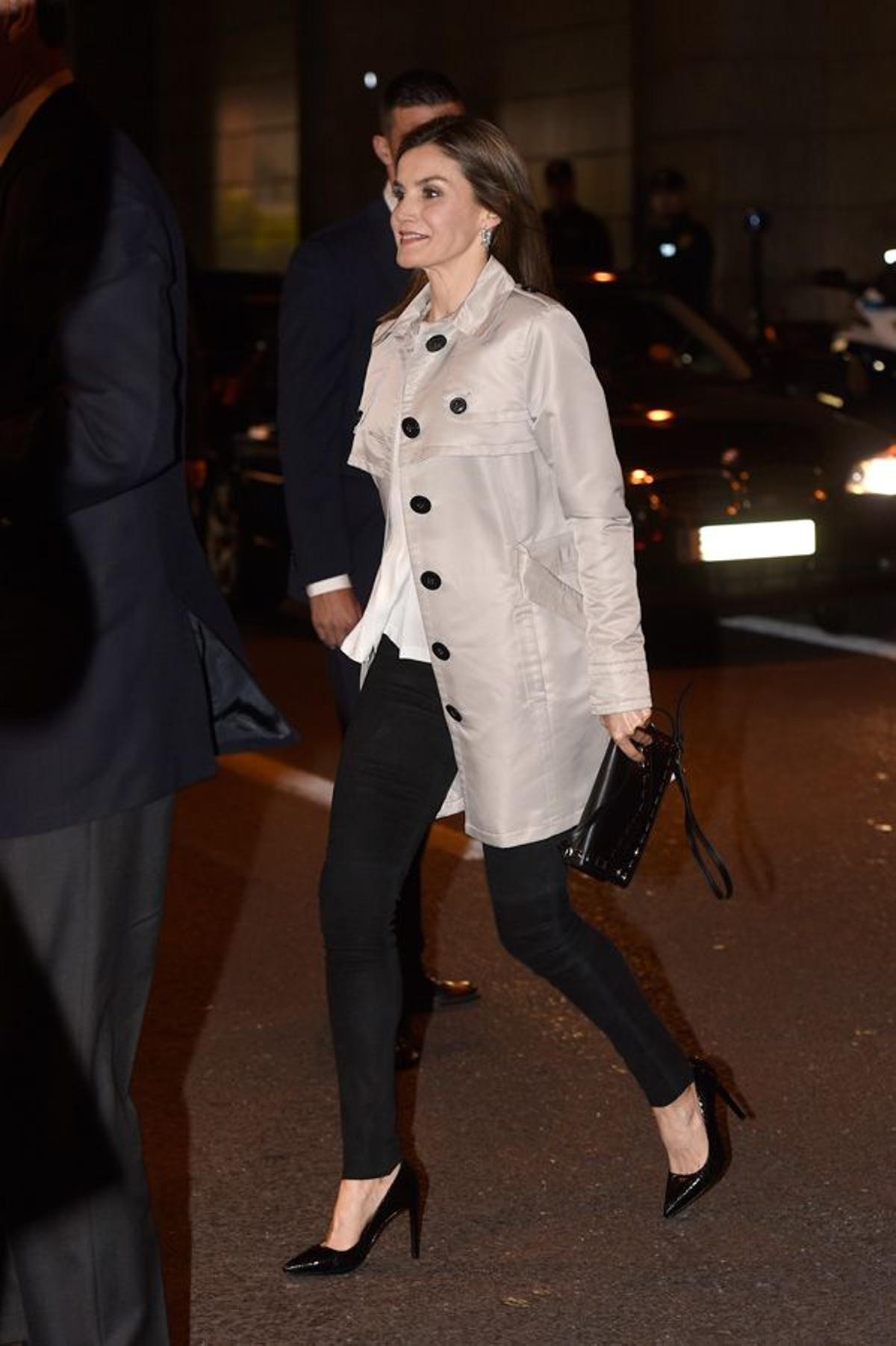 El look de Letizia Ortiz en la final de la Copa del Rey en el Vicente Calderón