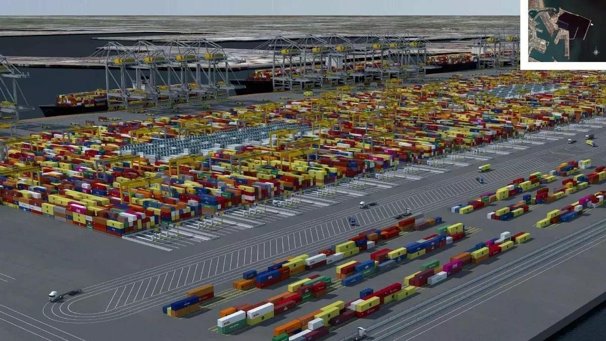 Proyecto de construcción de la terminal de TiL-MSC en la ampliación norte de Valenciaport.