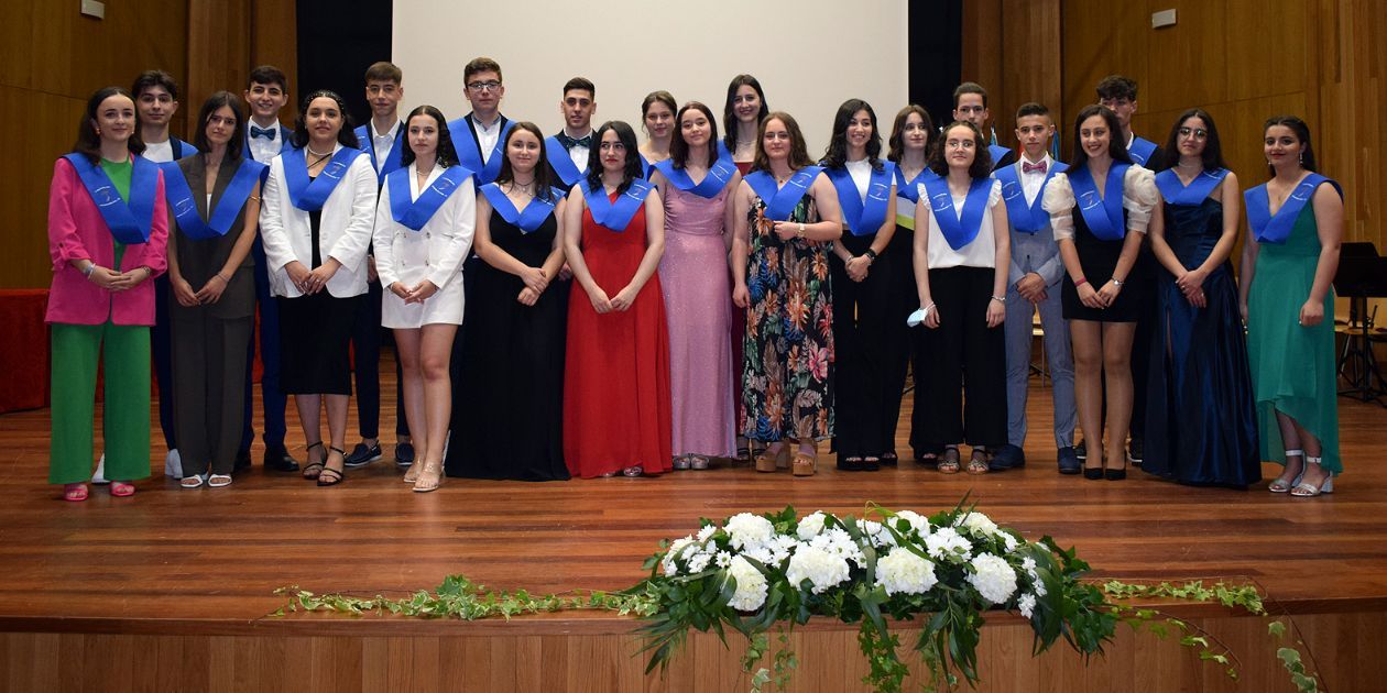 Un momento de la fiesta de graduación del IES de Valga.