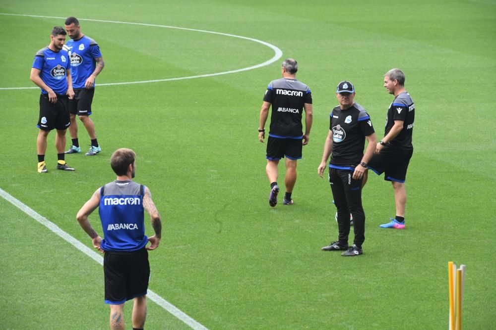 Último entrenamiento del Dépor antes del Madrid