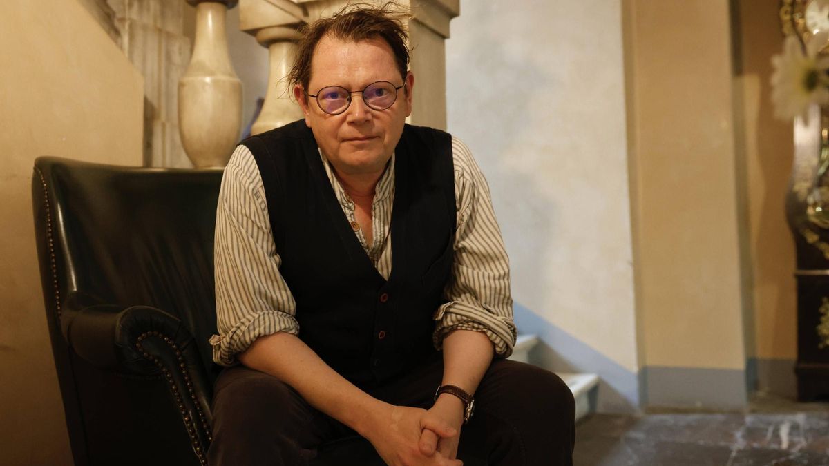 Edward Carey, en Avilés, durante el festival Celsius.