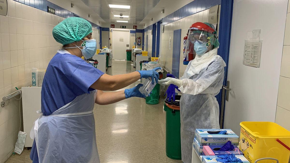 Personal sanitario en Málaga.