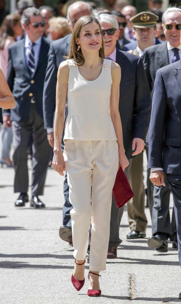 La reina Letizia en la Feria del Libro de Madrid año 2017