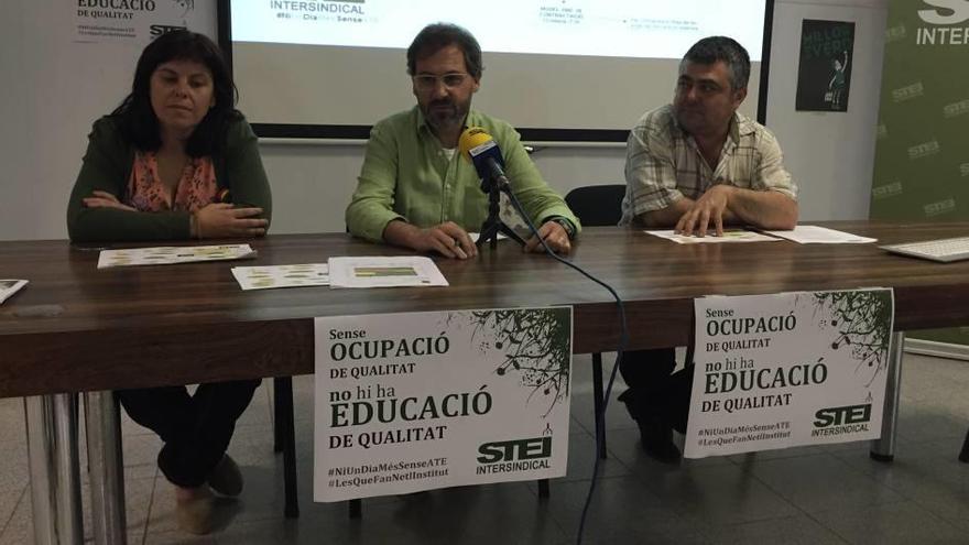 María Luisa Hernández, Miquel Gelabert y Francesc Ramis presentaron la campaña .