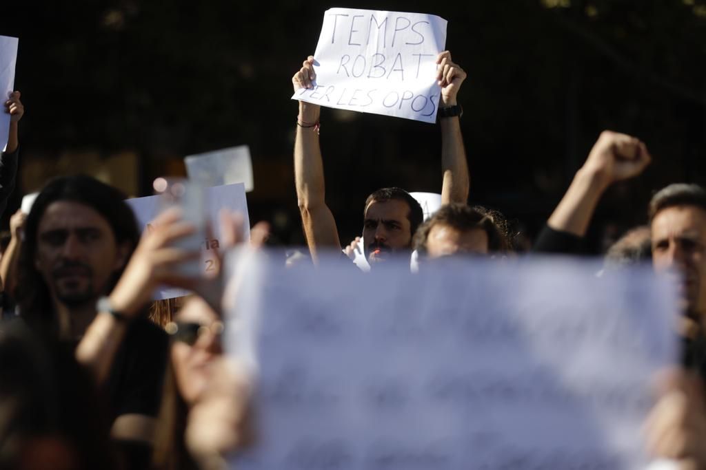 Protesta de docentes de Mallorca por el concurso de traslados