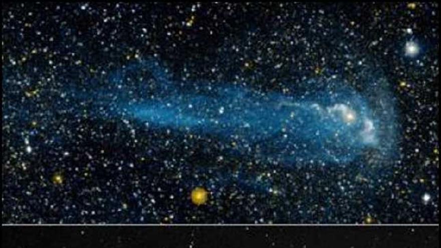 Descubierta una estrella con forma de cometa - Faro de Vigo