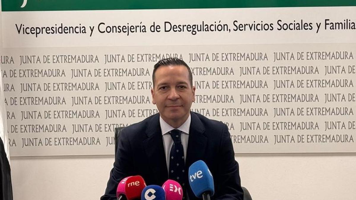 El vicepresidente de la Junta, Óscar Fernández, este jueves.