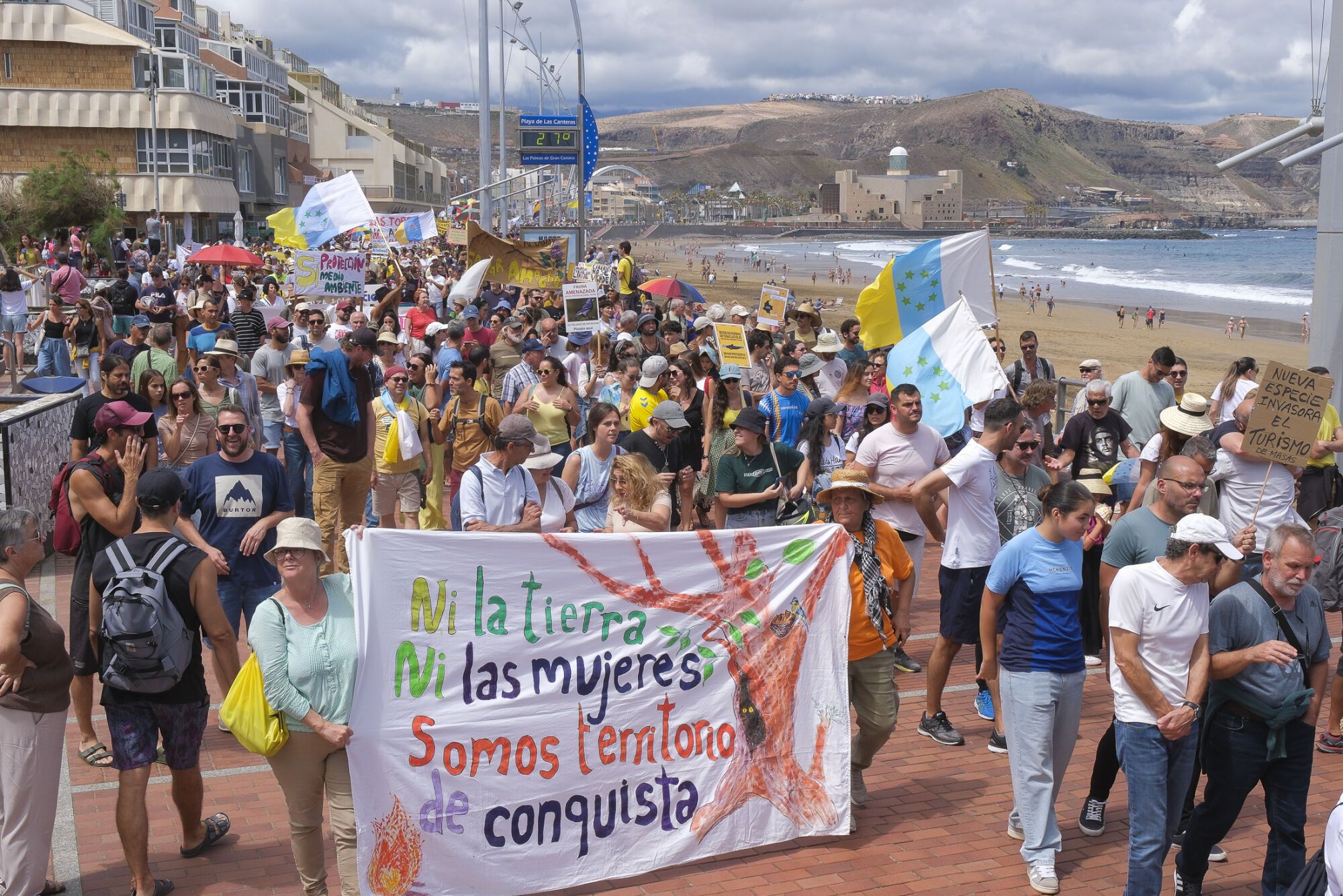 Manifestación Canarias tiene un límite 18M en Las Palmas de Gran Canaria