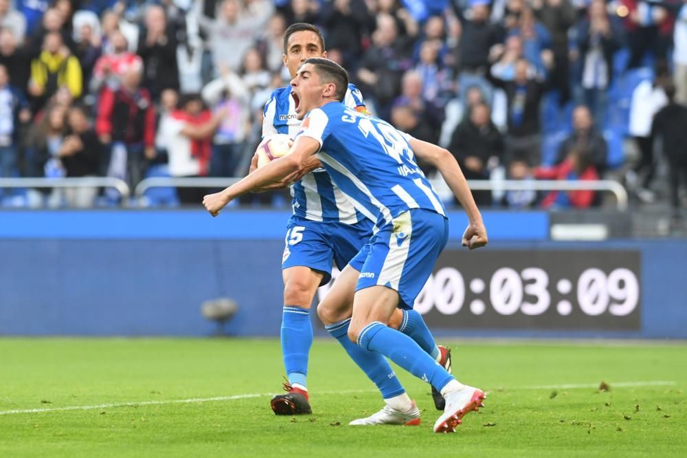 El Dépor remonta y le gana 4-2 al Málaga