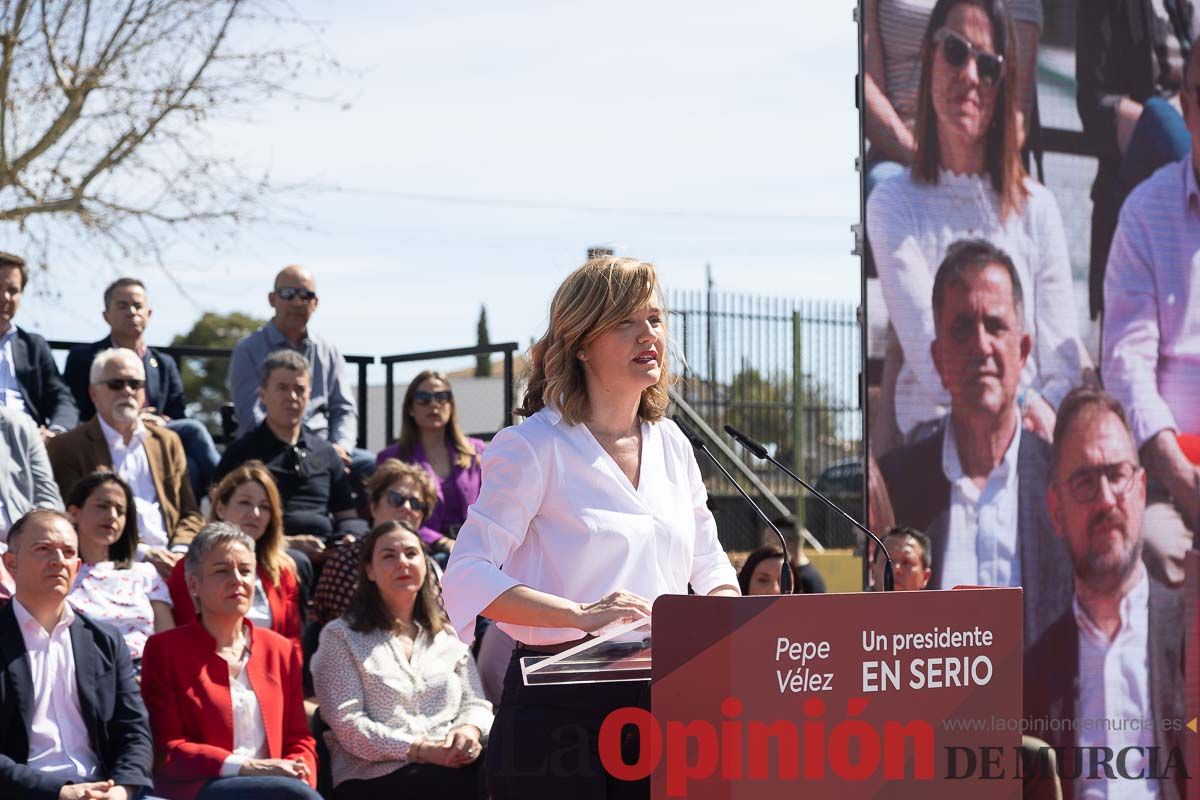 Presentación de José Vélez como candidato del PSOE a la presidencia de la Comunidad