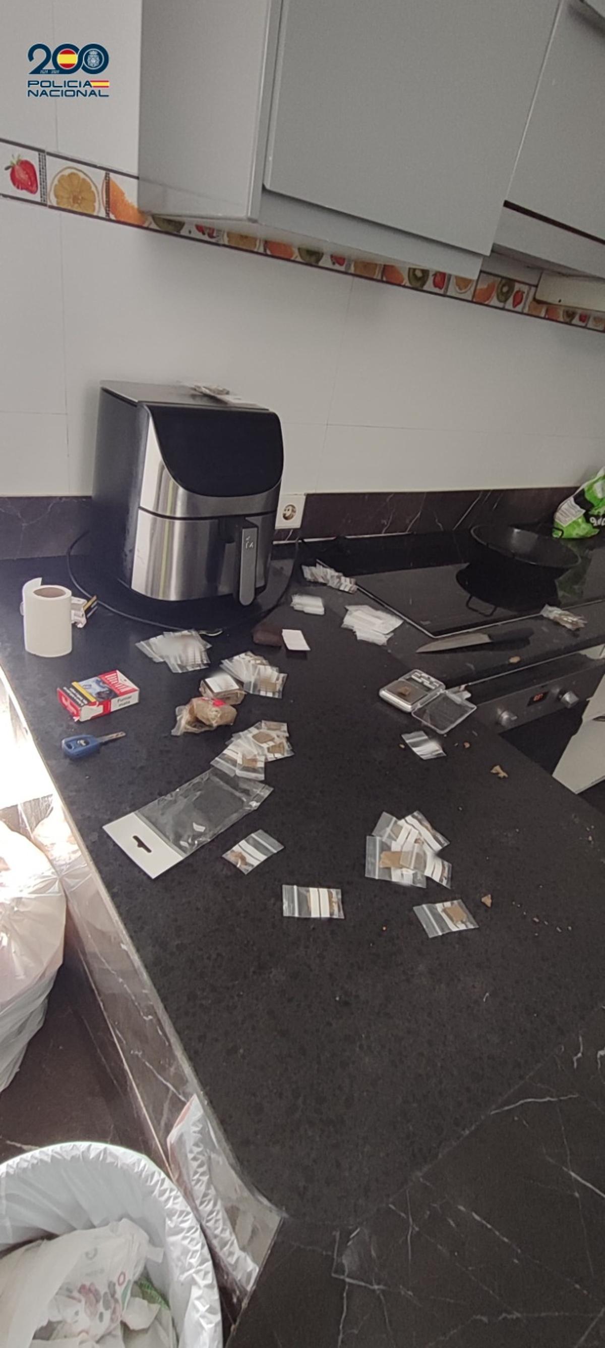 La droga incautada