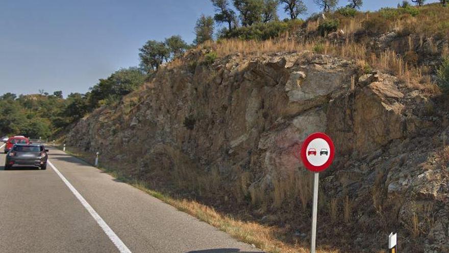 El lloc de l&#039;N-II on es va trobar el cadàver.