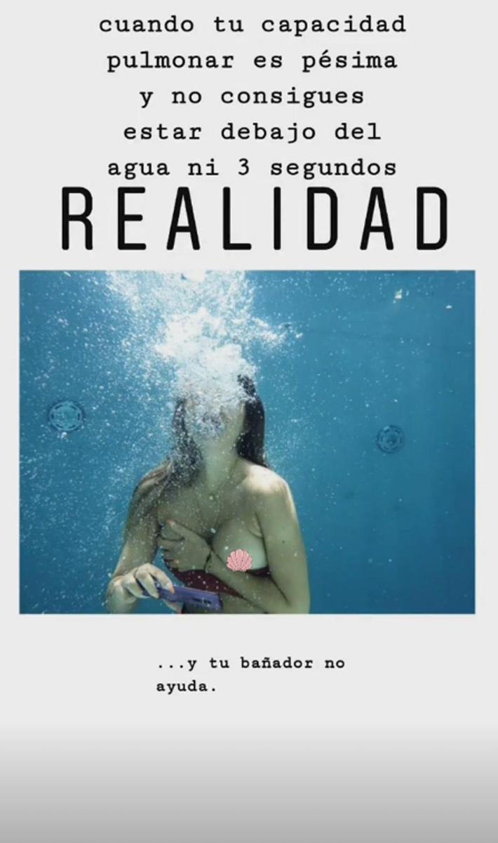 Blanca Suárez se hace una foto bajo el agua y se le baja el bañador