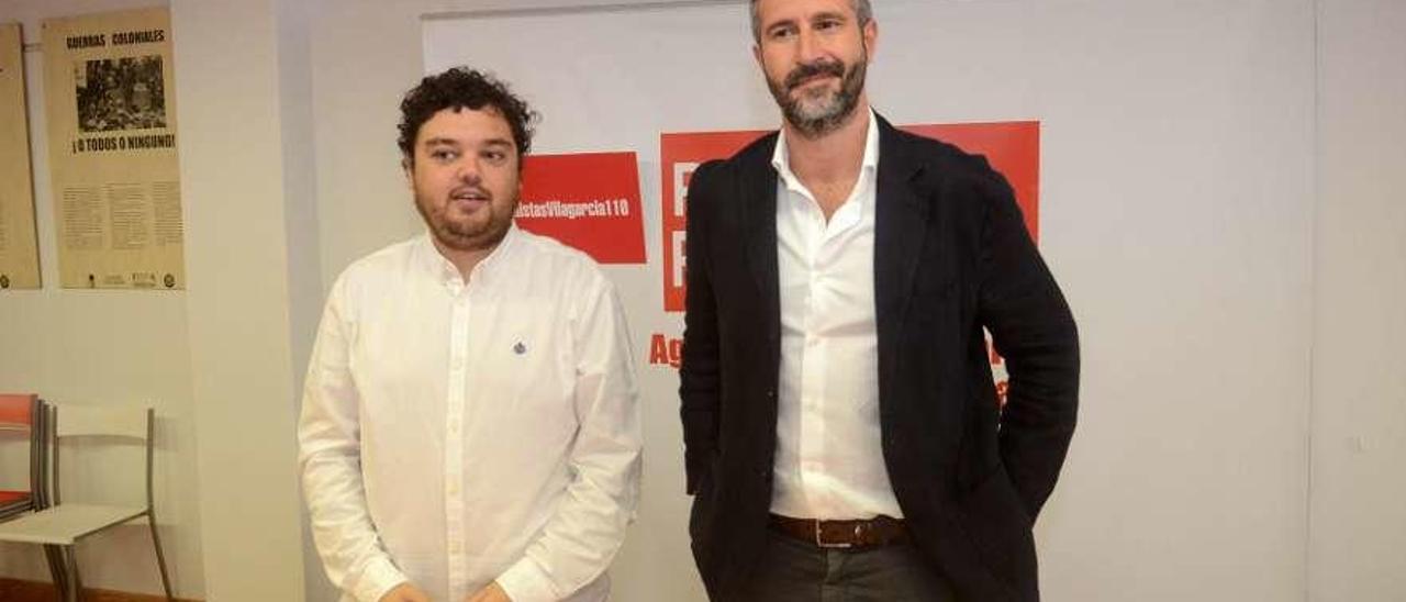 Torrado y Varela analizaron los últimos seis meses de gobierno de la Xunta en el día de ayer. // Noé Parga