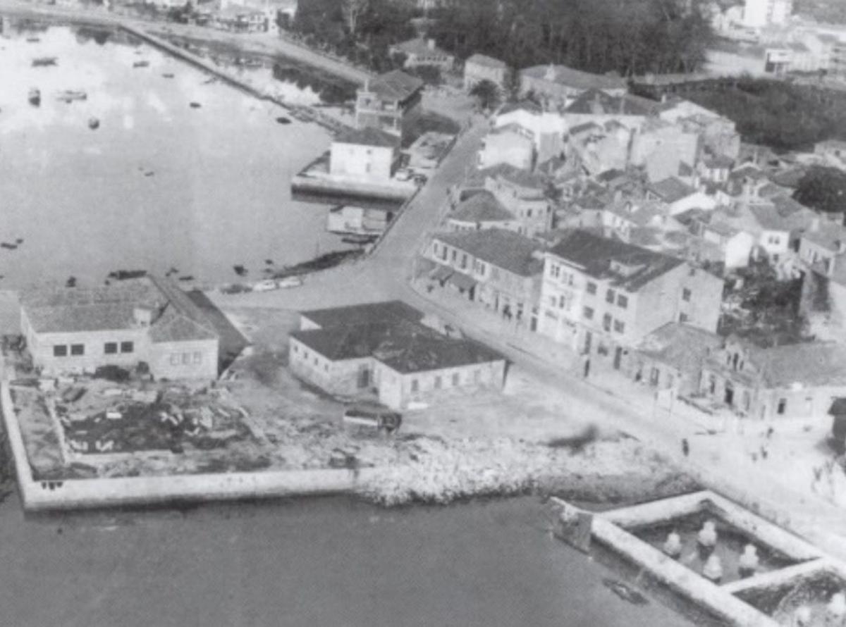 Rellenos en el viejo muelle, en los 60.