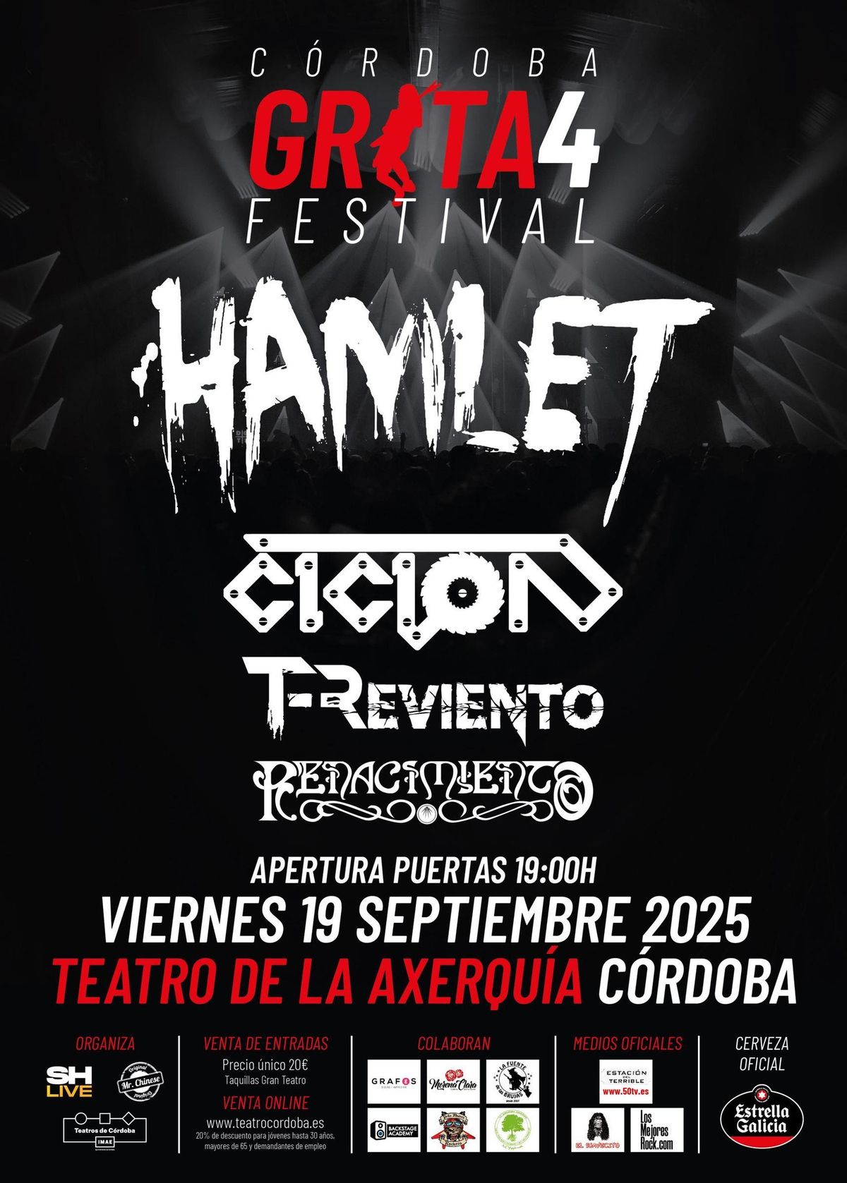 Cartel del Fetival Grita Córdoba