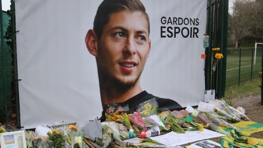 Homenaje a Emiliano Sala en Nantes.