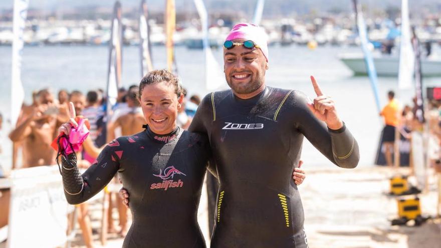 catalán Sergio Torres y Andrea de la Hera, ganadores de la travesía de 2018. // Lalo R. Villar