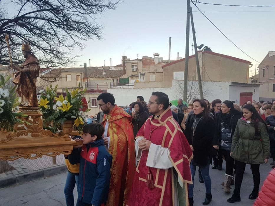 San Blas prende las hogueras de Bullas