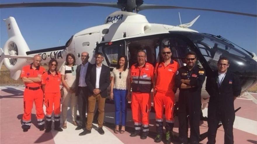 La Junta pone en marcha un nuevo helipuerto para los helicópteros del 061