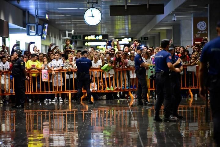 LLegada del Madrid al Aeropuerto de Gran Canaria