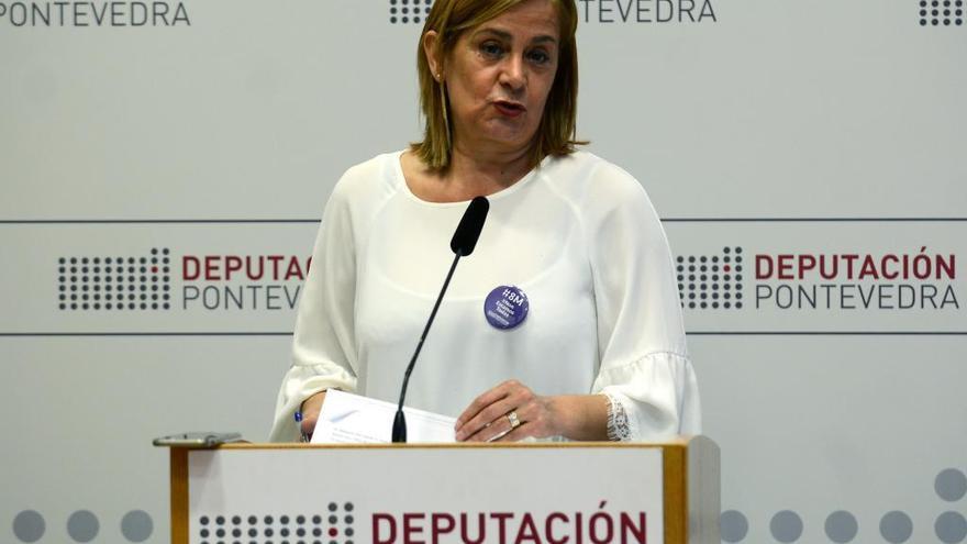 Carmela Silva, presidenta de la Diputación.