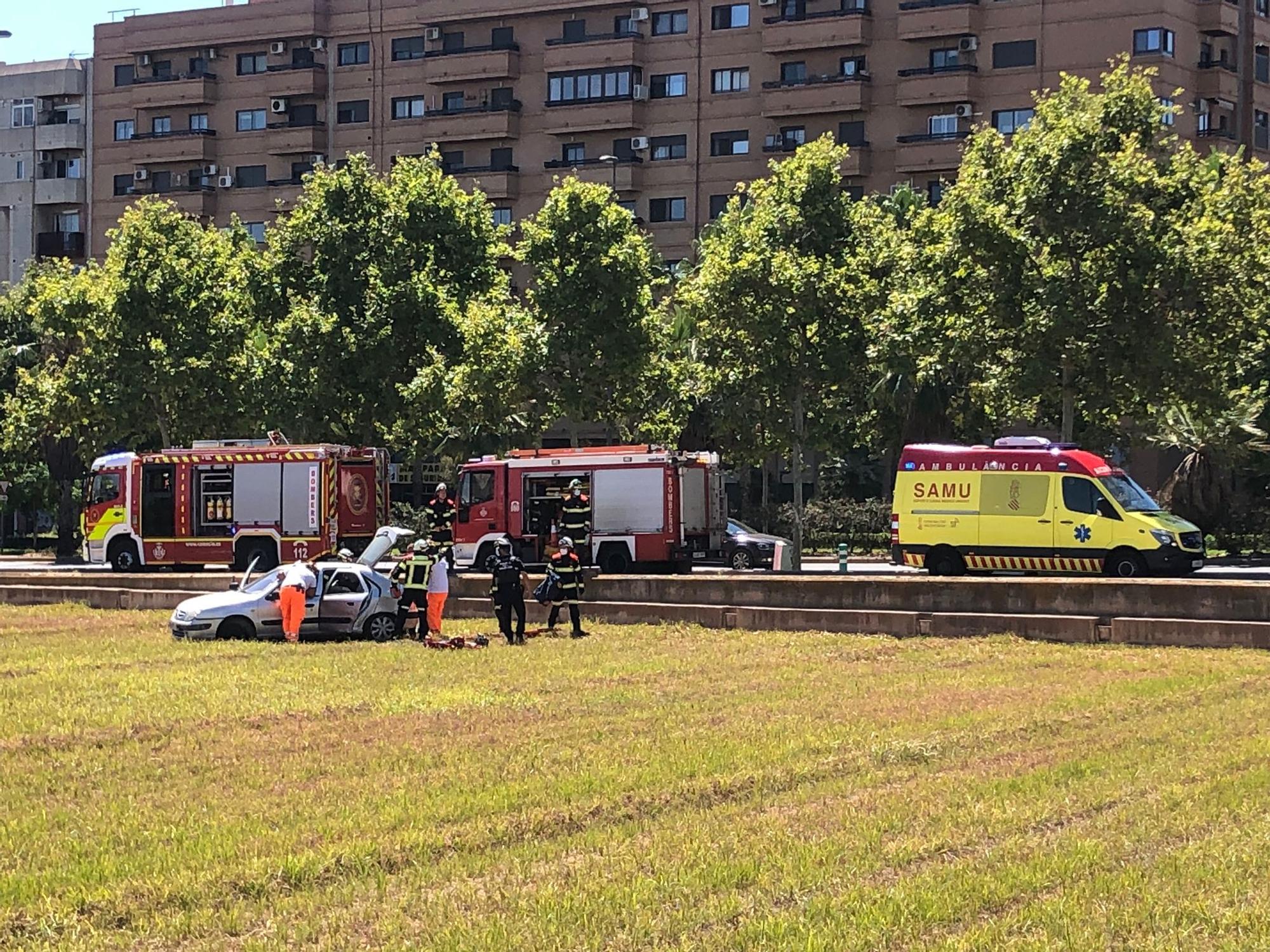 Accidente en la Ronda Norte de València