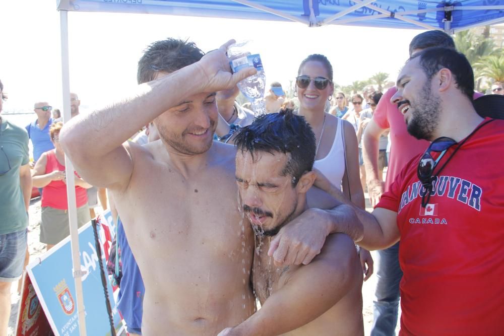 Mancojo logra cruzar el Mar Menor