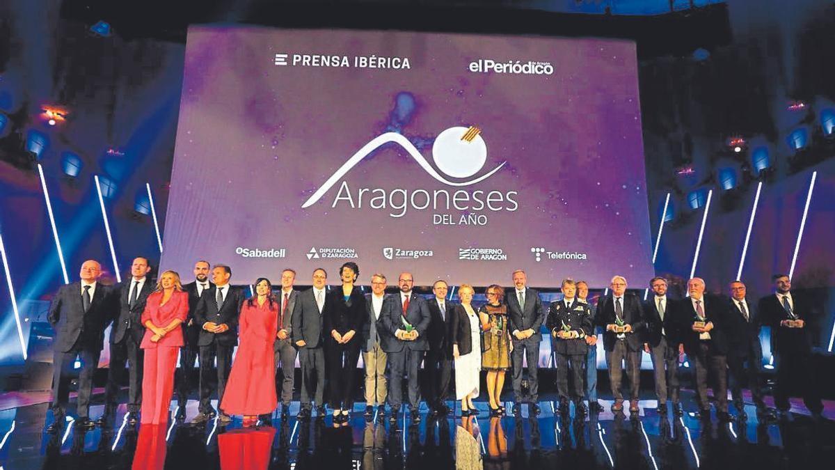 Premiados en la pasada edición de los Premios Aragoneses del Año 2025.