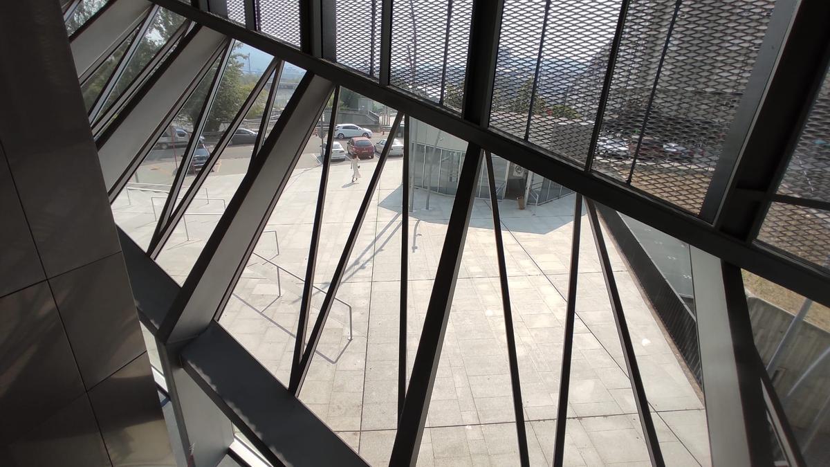 Edificio judicial de Ourense, en una vista desde el interior.