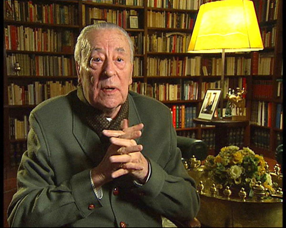 Blas Piñar, en un ’30 Minuts’, a TV-3. Blas Piñar, en un ’30 Minuts’, a TV-3.