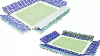 El estadio modular del Parking Norte costará 1,5 millones menos de lo previsto