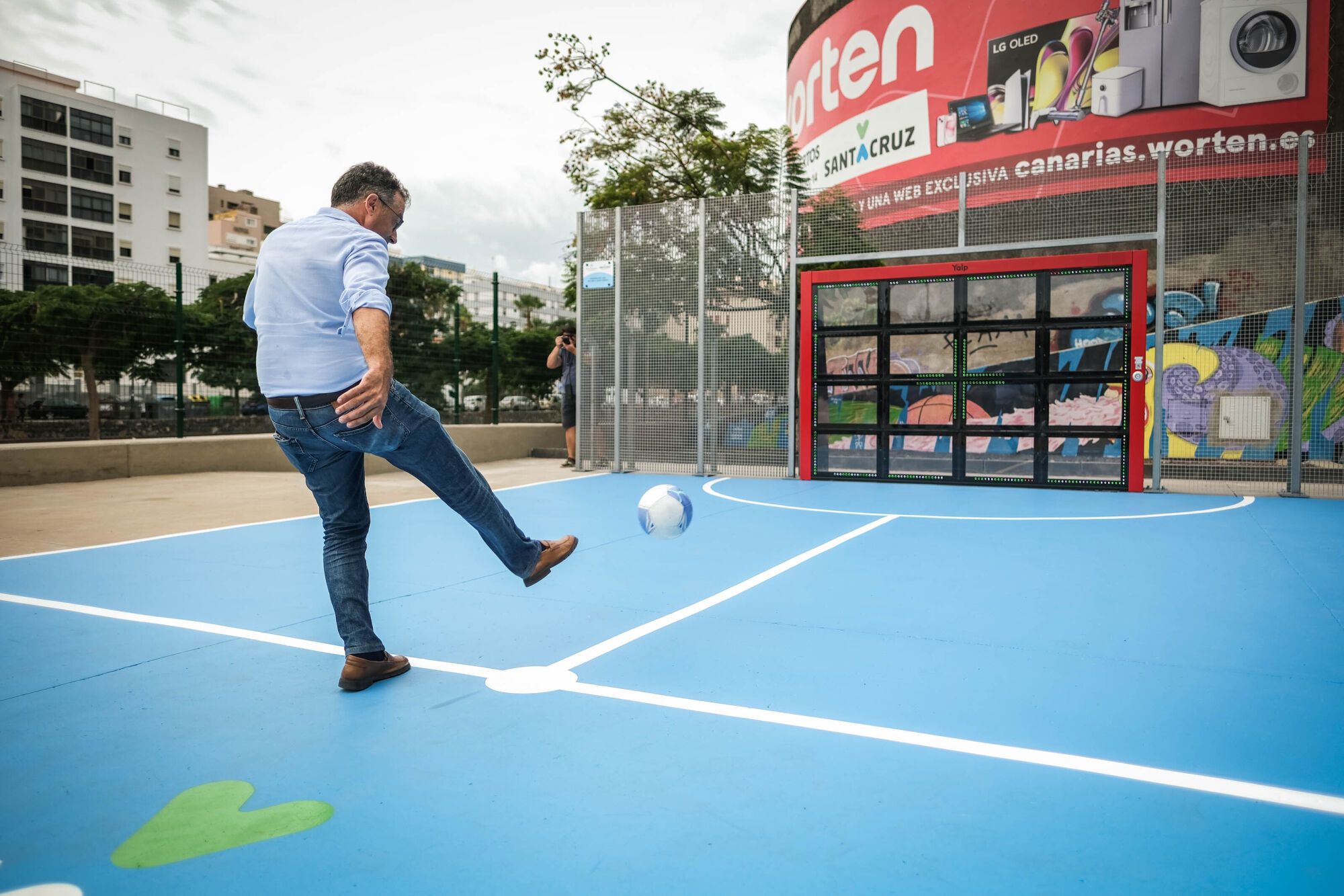 Nueva portería interactiva en Santa Cruz 