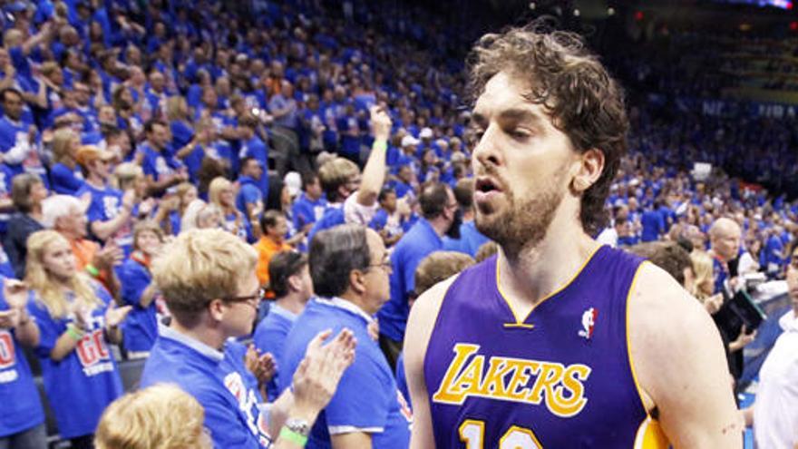 El pívot de los Lakers, Pau Gasol.