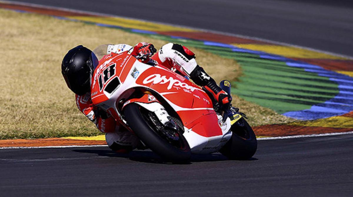 El pilot espanyol Nicolás Terol (Suter), guanyador de la prova de Moto2 del GP de les Amèriques.