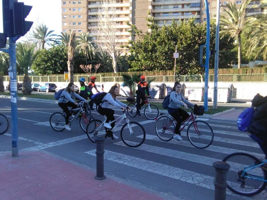 Bicicleta solidaria del IES Cabo de la Huerta