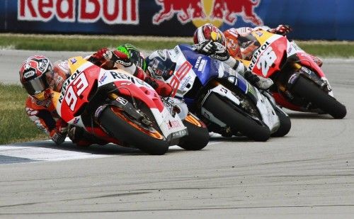 Márquez se ha impuesto en el GP de Indianápolis por delante de Pedrosa y Lorenzo.