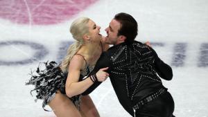 MILAN (Italy), 09/02/2026.- Olivia Smart and Tim Dieck perform in the Ice Dance Rhythm Dance of the Figure Skating competitions at the Milano Cortina 2026 Winter Olympic Games, in Milan, Italy, 09 February 2026. (Italia) EFE/EPA/WU HAO