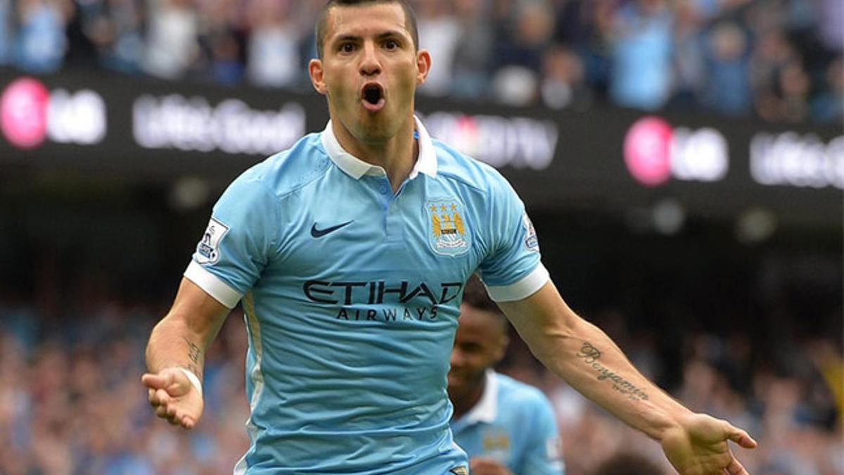 Agüero es la estrella del Manchester City