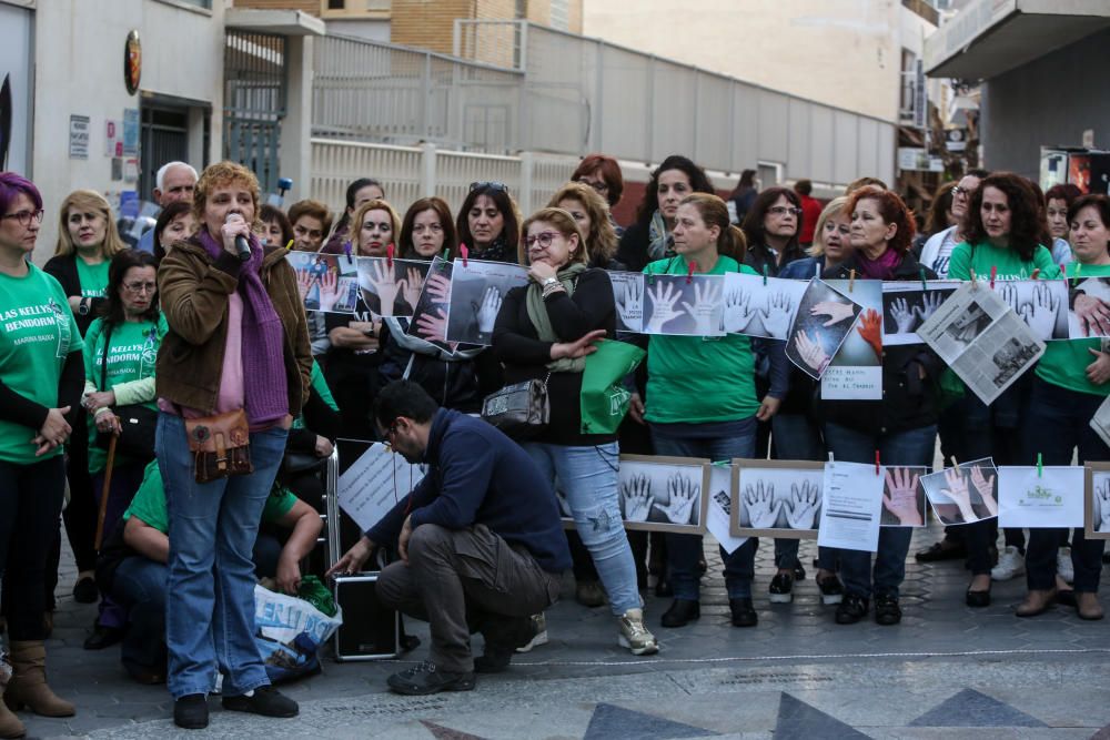 La agrupación reúne a más de un centenar de mujeres en una concentración para exigir condiciones de trabajo dignas