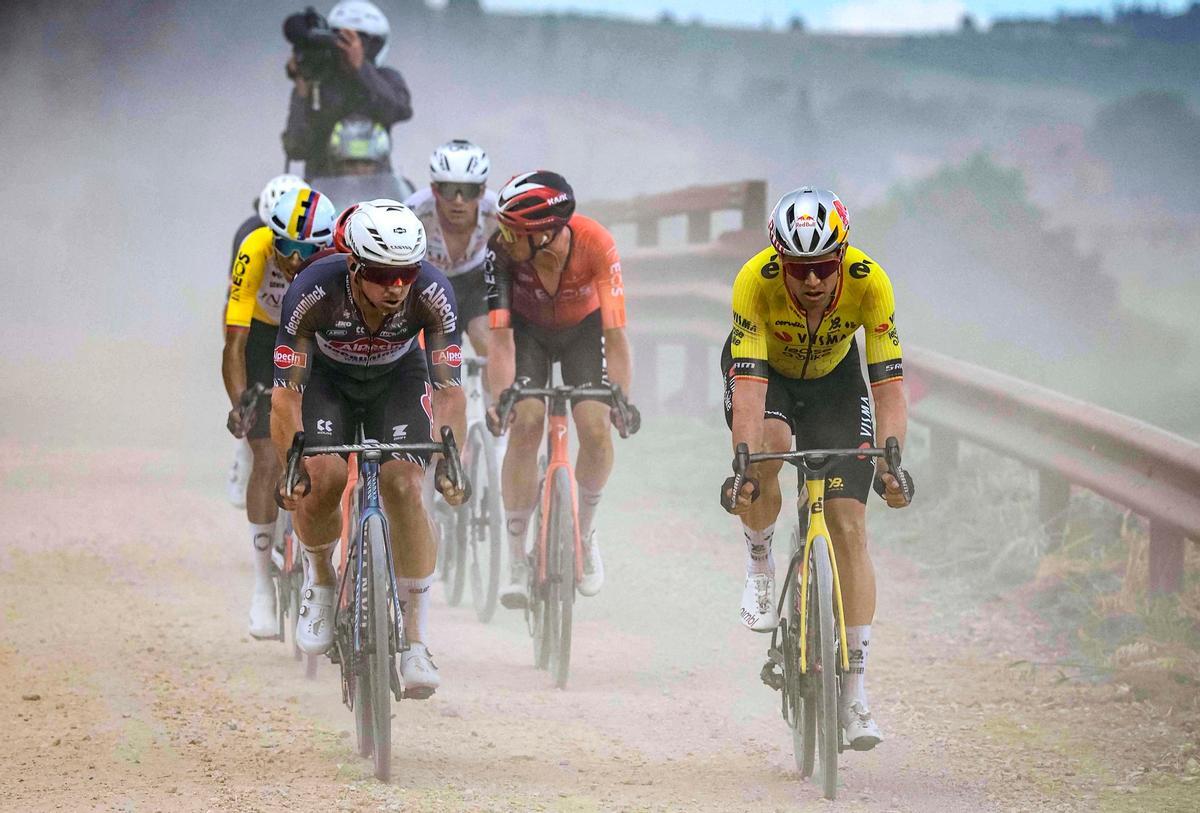 Van Aert, en la novena etapa del Giro