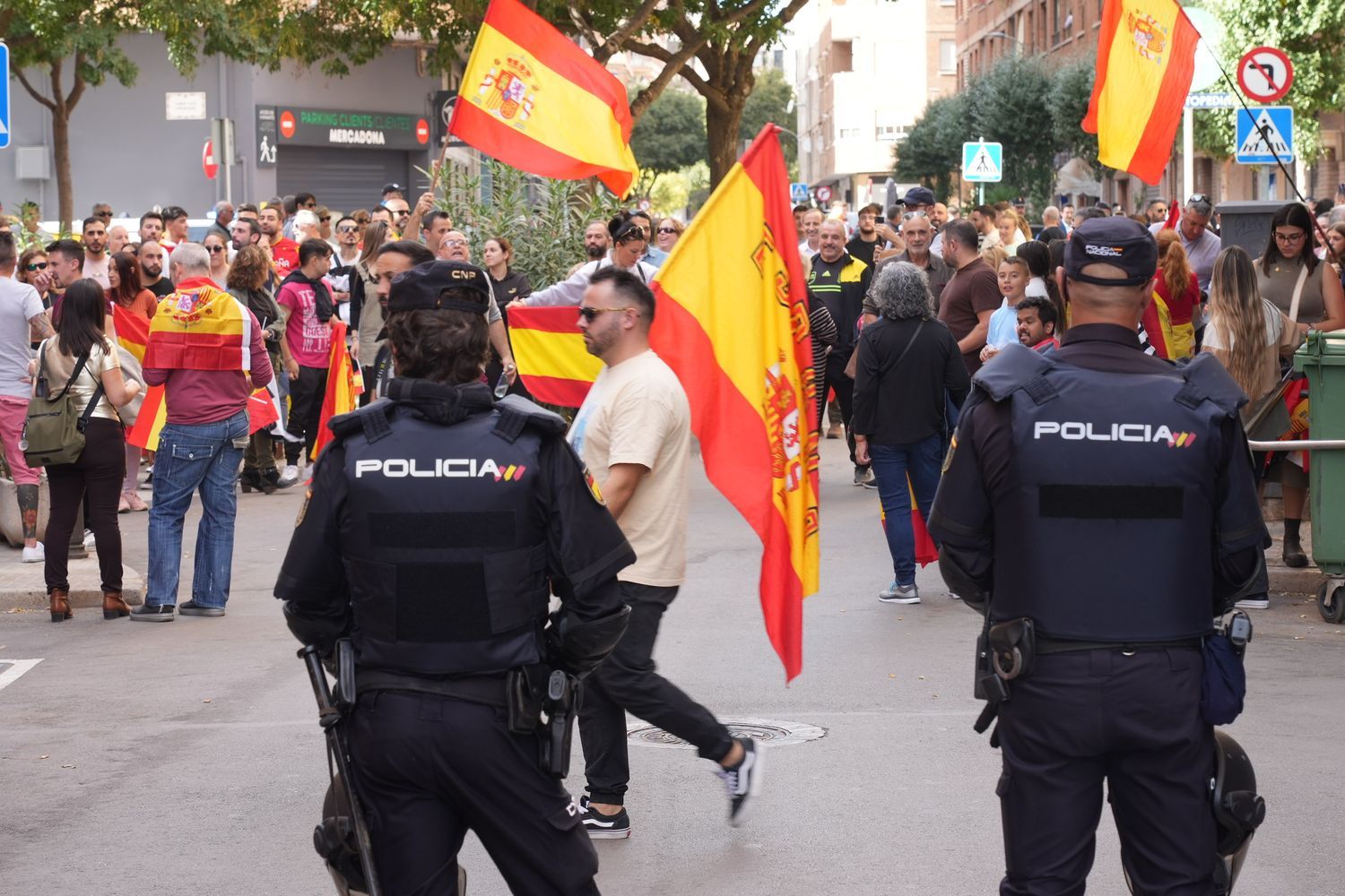 Las imágenes de la manifestación contra la amnistía en Castelló